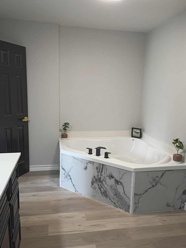 Bathroom, Interior, Wood Texture Flooring