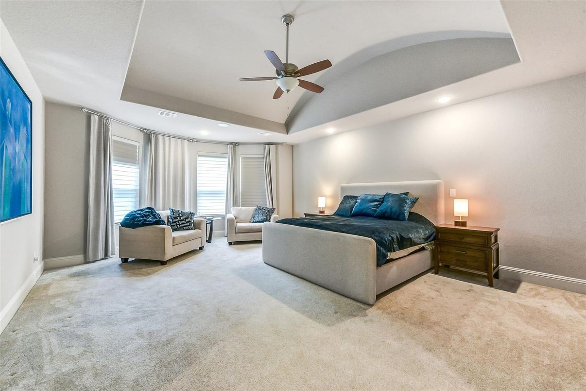 Bedroom, Interior, Recessed Lighting