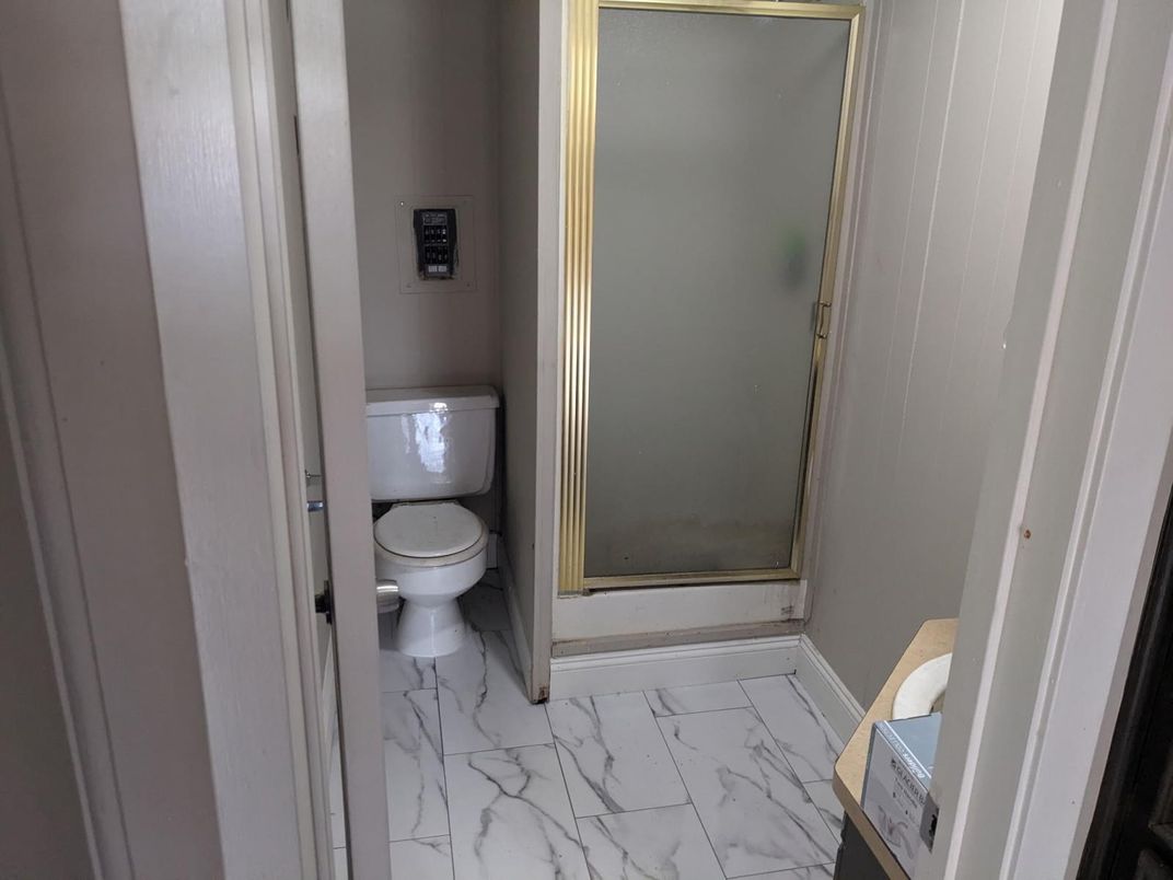 Bathroom, Glass Shower, Interior, Marble