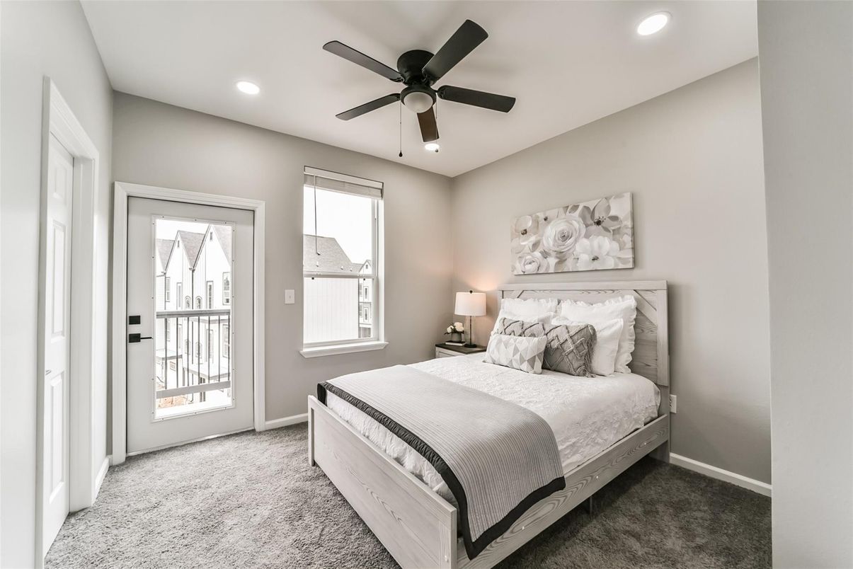 Bedroom, Interior, Recessed Lighting