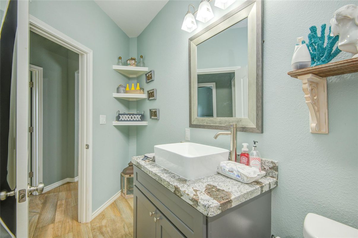 Bathroom, Interior, Wood Texture Flooring