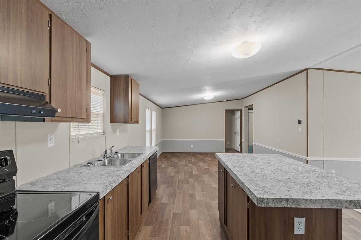 Interior, Kitchen, Wood Texture Flooring