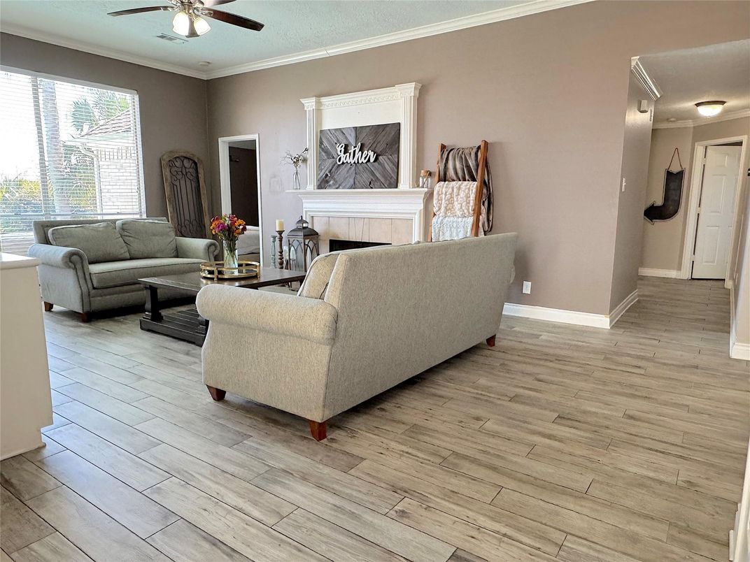 Fireplace, Interior, Living room, Wood Texture Flooring