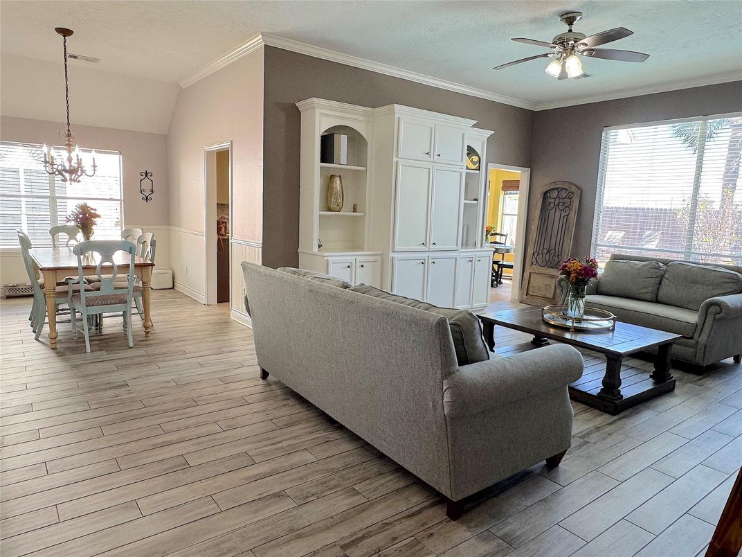 Chandelier, Dining room, Interior, Living room, Wood Texture Flooring