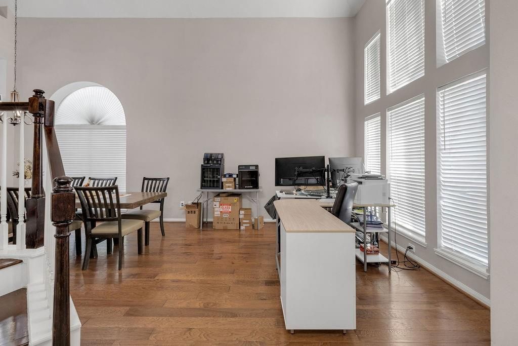 Home Office, Interior, Wood Texture Flooring
