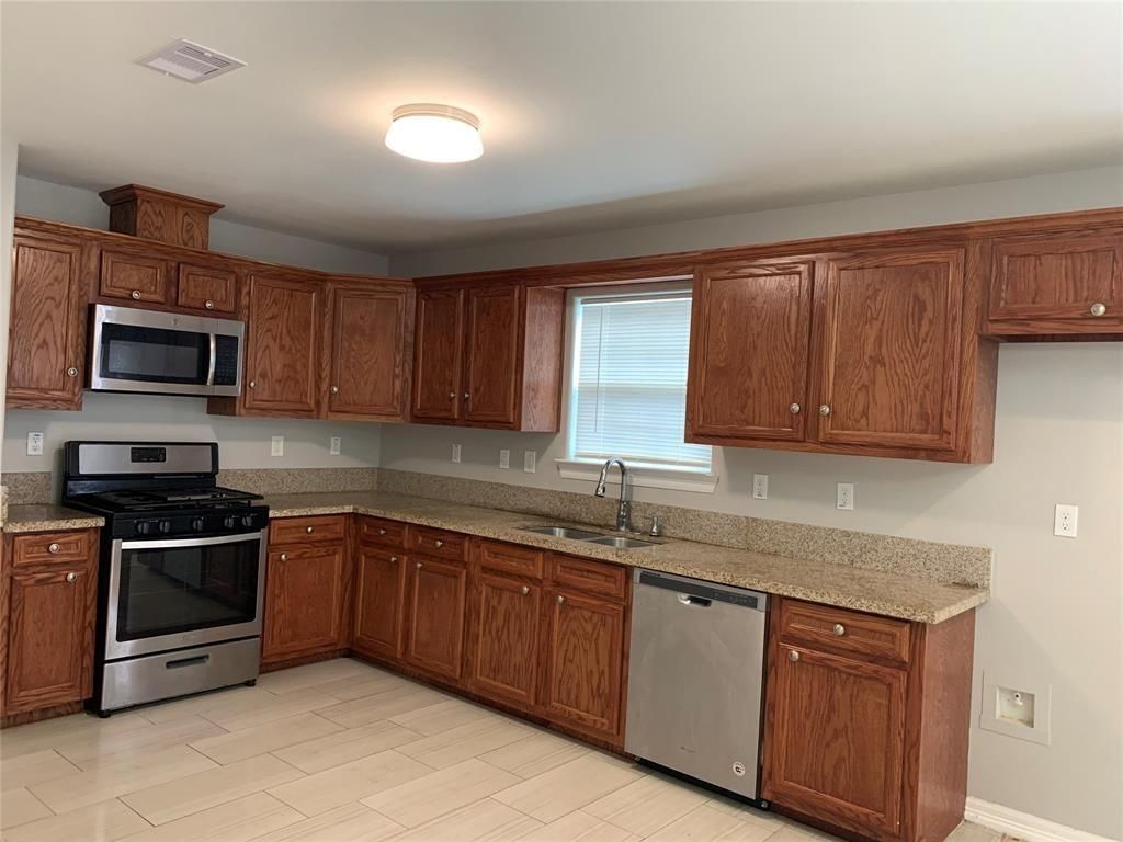 Interior, Kitchen, Wood Texture Flooring