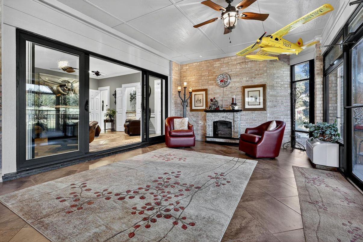 Fireplace, Interior, Stone Walls