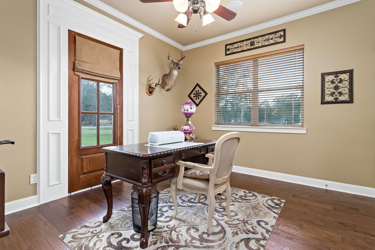 Home Office, Interior, Wood Texture Flooring