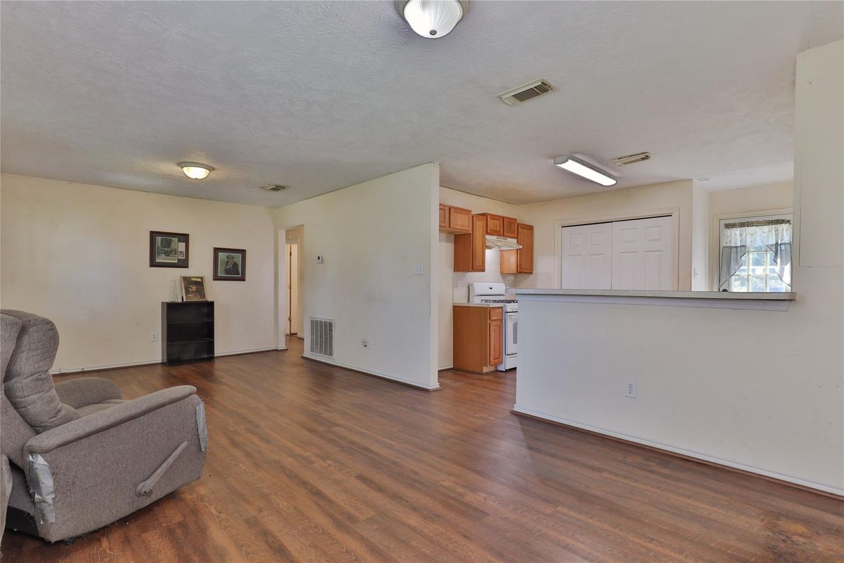 Interior, Kitchen, Wood Texture Flooring