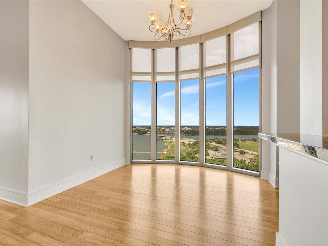 Chandelier, Empty room, Interior, Water, Wood Texture Flooring