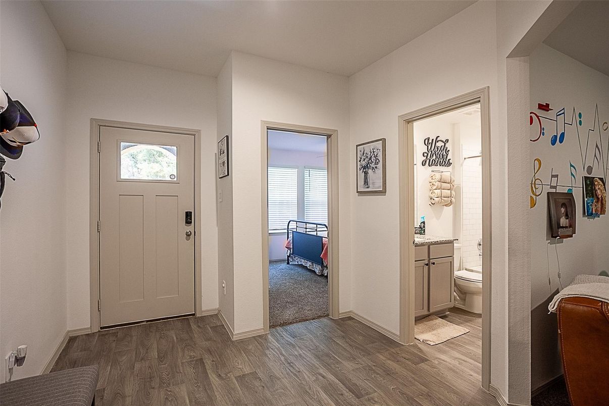 Bathroom, Interior, Wood Texture Flooring