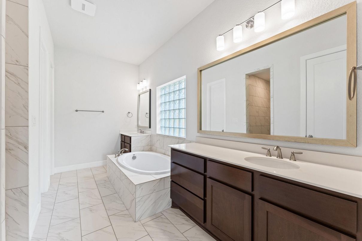 Bathroom, Dual Sink Vanities, Interior, Marble, Marble Walls