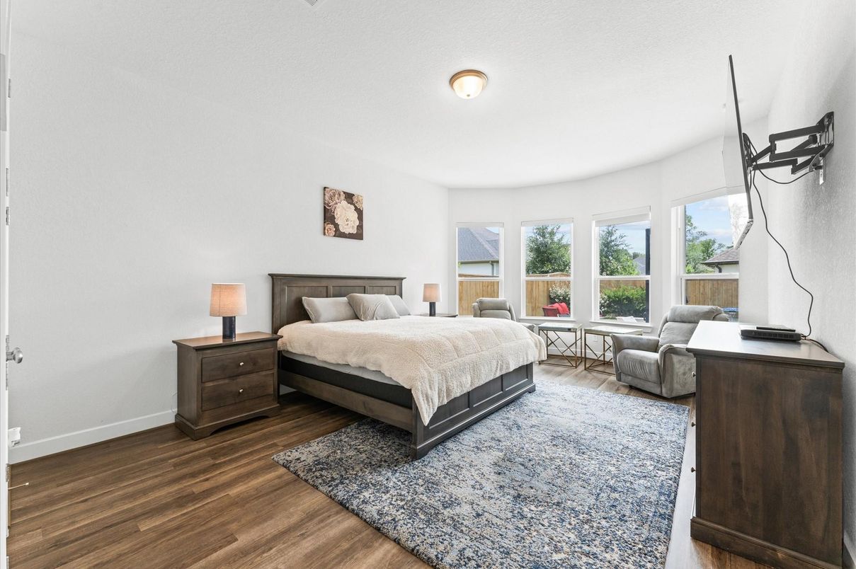 Bedroom, Interior, Wood Texture Flooring