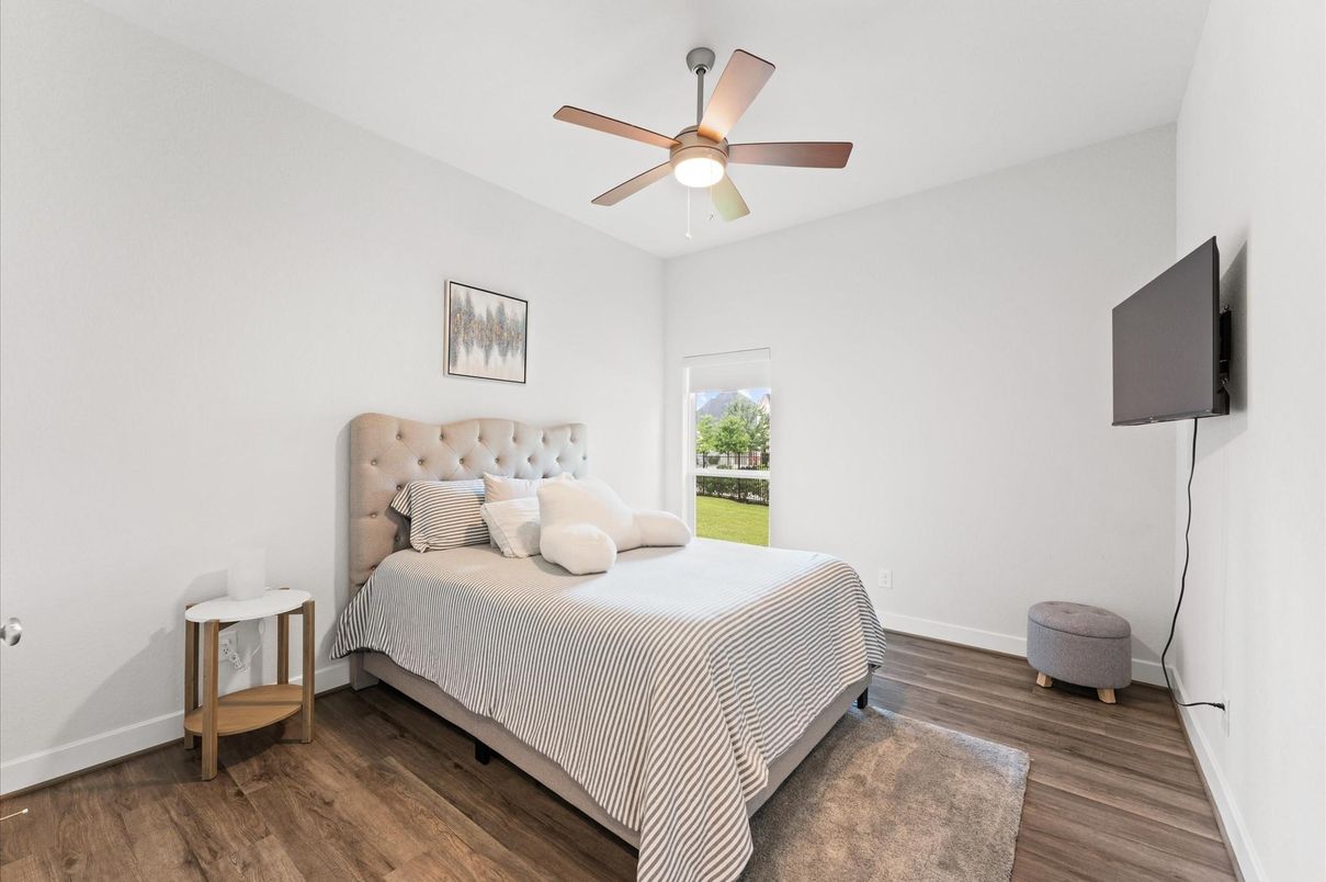Bedroom, Interior, Wood Texture Flooring