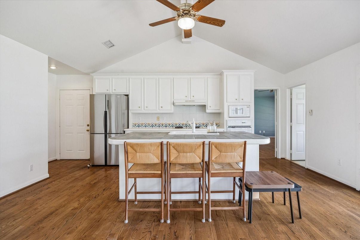Interior, Kitchen, Wood Texture Flooring