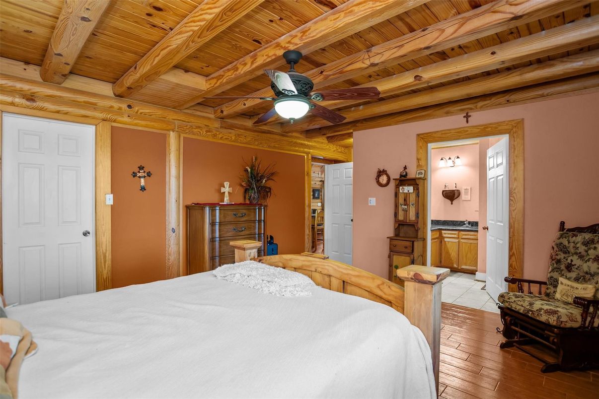 Bedroom, Interior, Wooden Beams, Wooden Ceilings, Wood Texture Flooring