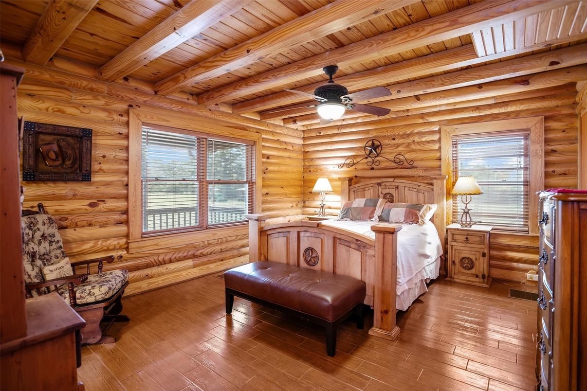 Bedroom, Interior, Wooden Beams, Wooden Ceilings, Wood Texture Flooring, Wooden Walls