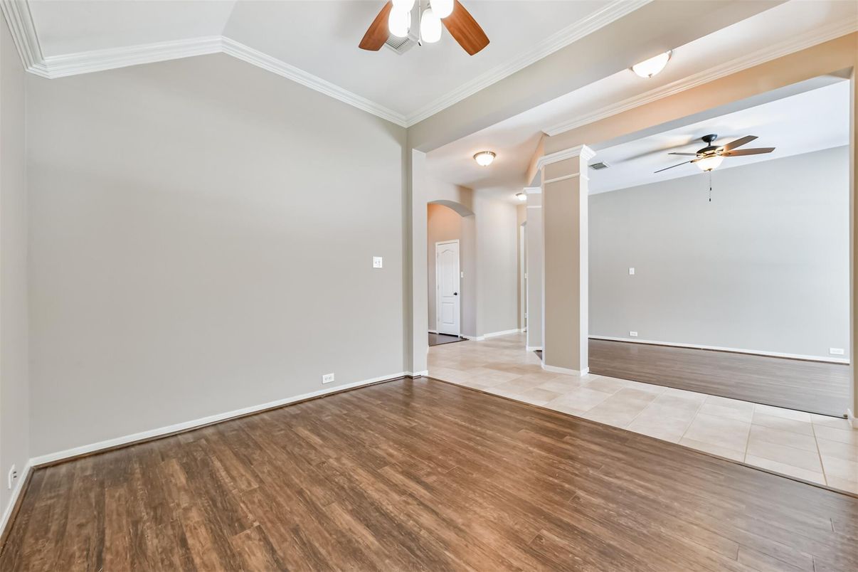Empty room, Interior, Wood Texture Flooring