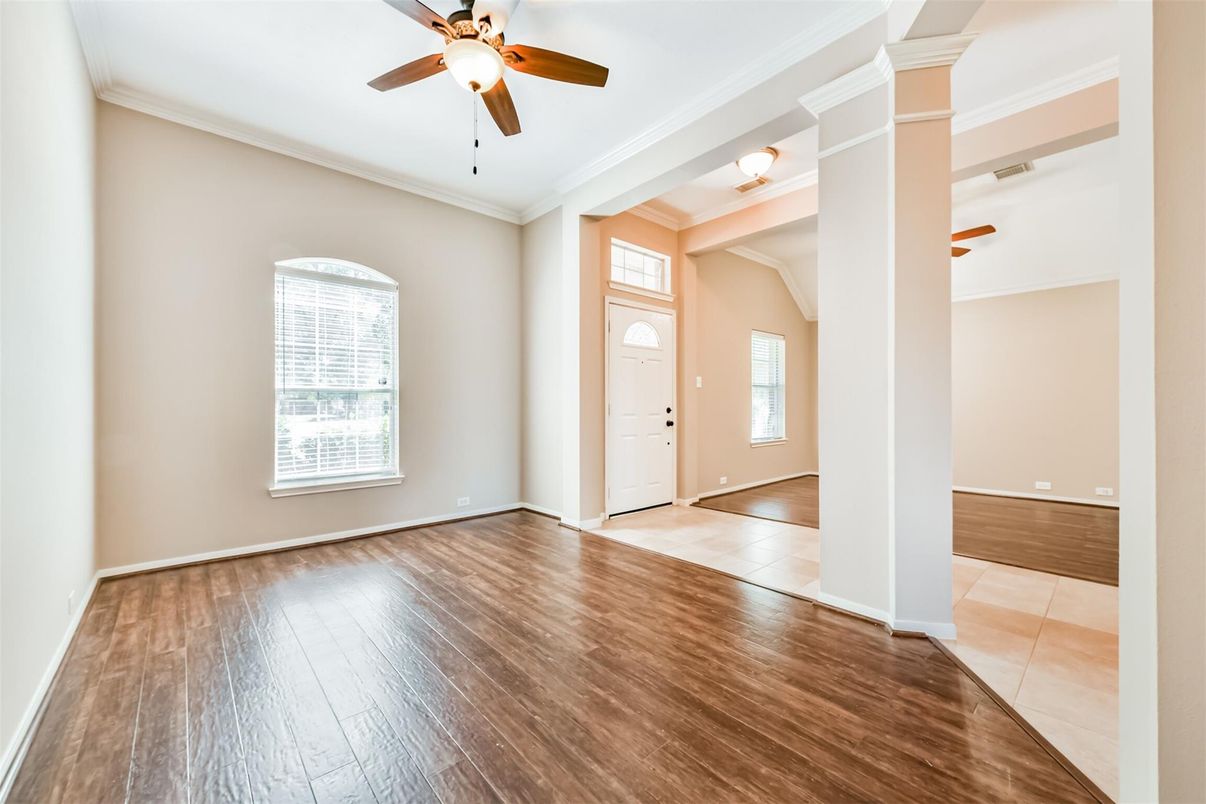 Empty room, Interior, Wood Texture Flooring