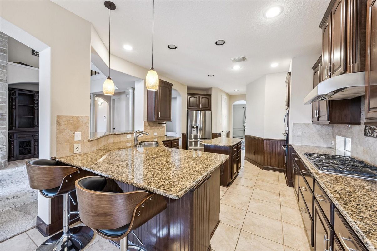 Interior, Kitchen, Pendant Lights, Recessed Lighting