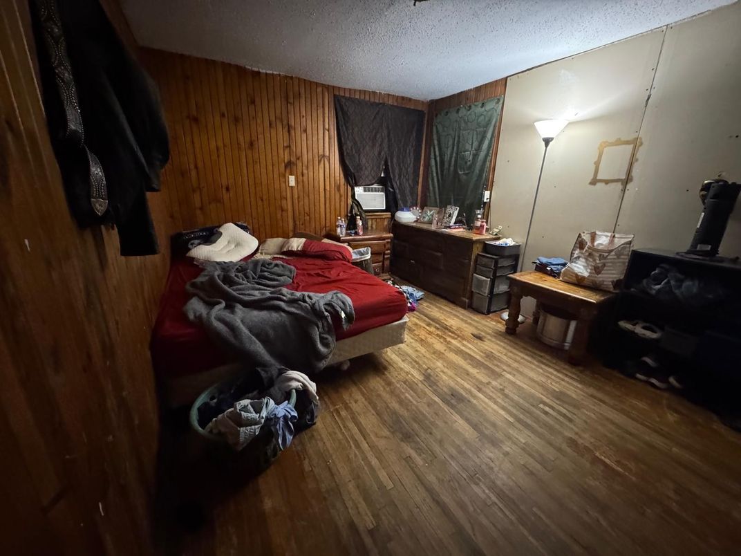 Bedroom, Interior, Wood Texture Flooring, Wooden Walls