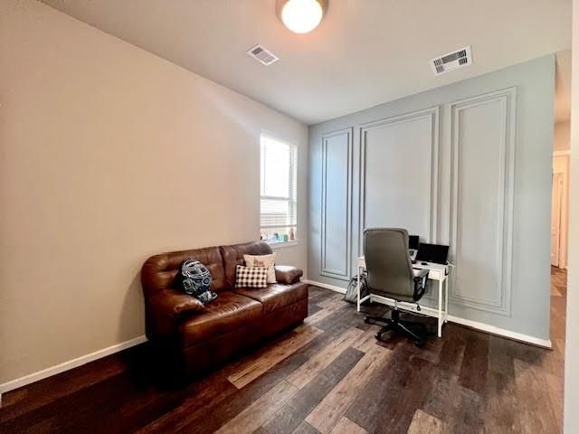 Home Office, Interior, Wood Texture Flooring