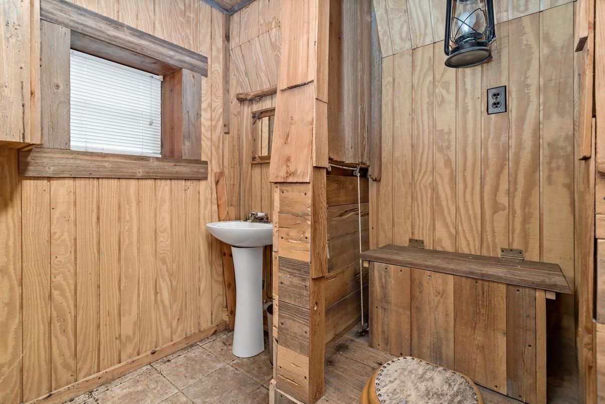 Bathroom, Interior, Wooden Walls