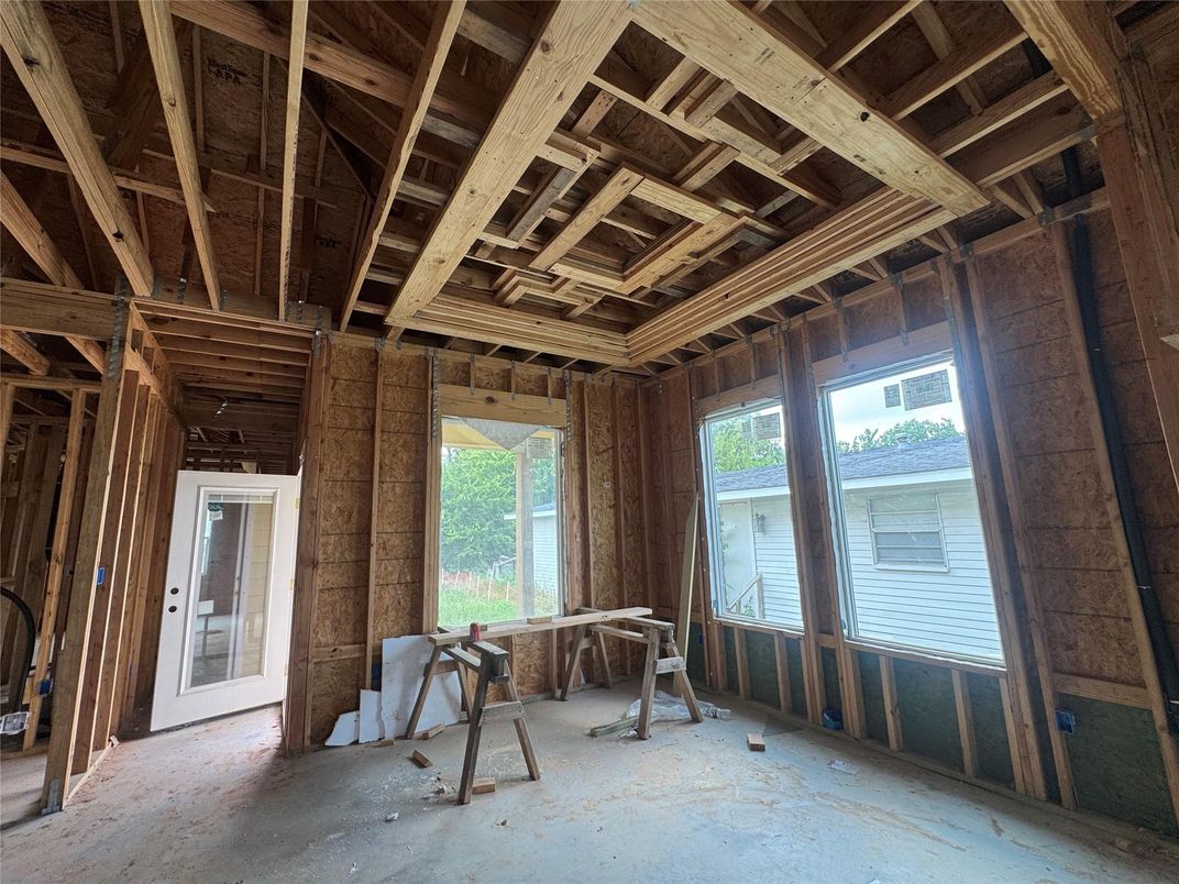 Empty room, Interior, Wooden Beams, Wooden Ceilings, Wooden Walls