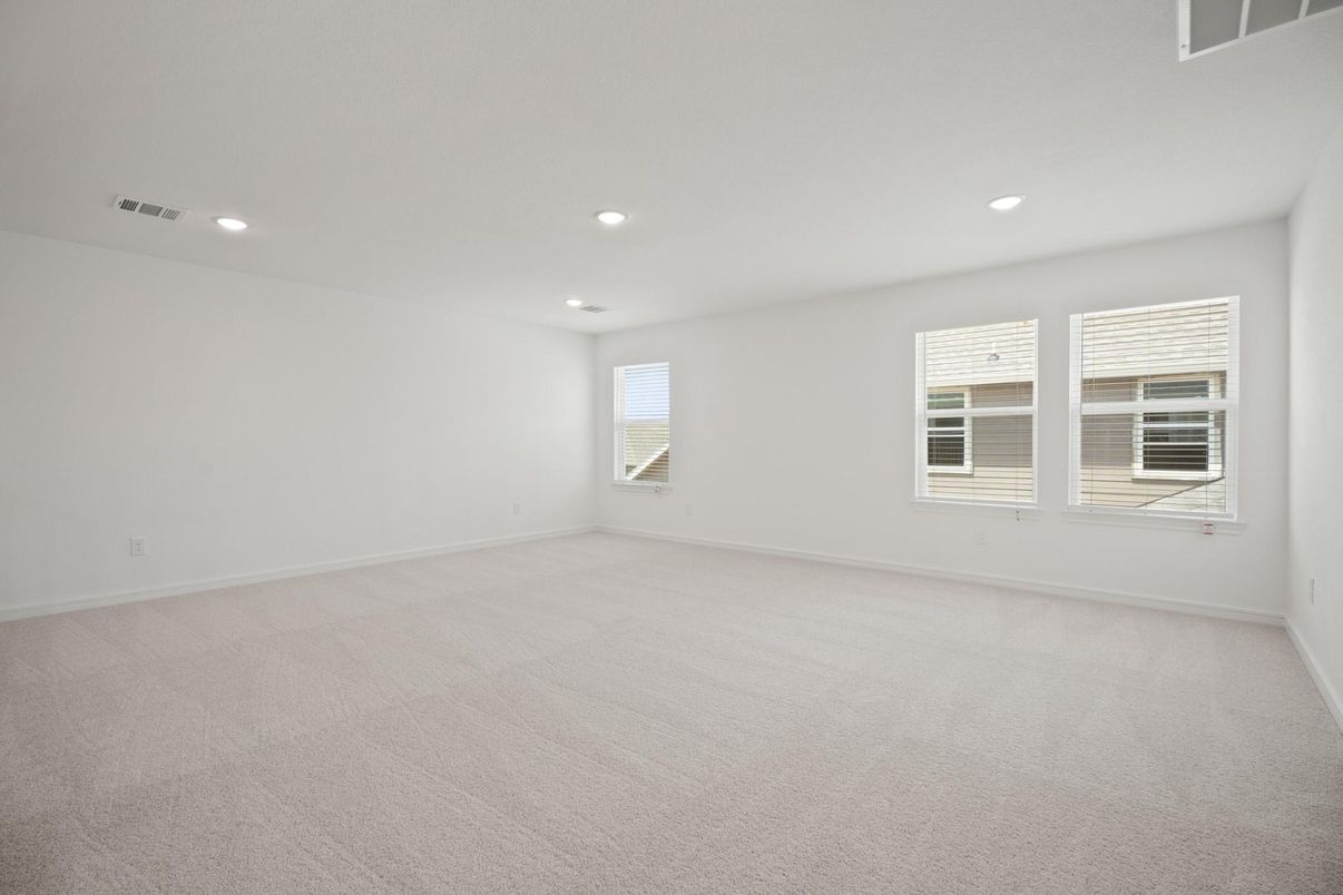 Empty room, Interior, Recessed Lighting