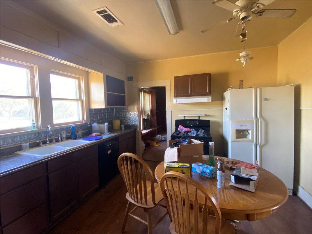 Interior, Kitchen, Wood Texture Flooring