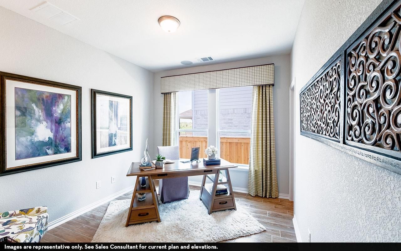 Home Office, Interior, Wood Texture Flooring