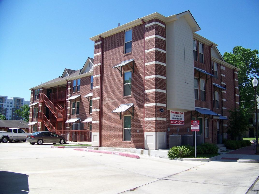Exterior, Facade, Brick Facade, Condo Building