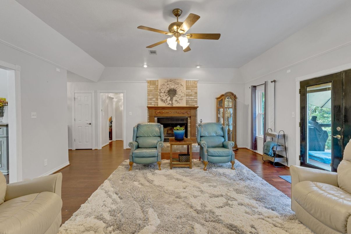 Fireplace, Interior, Living room, Wood Texture Flooring