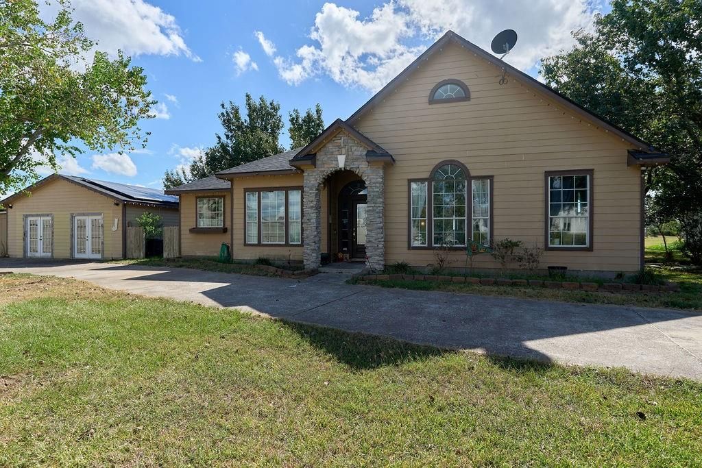 Backyard, Exterior, Facade, Brick Traditional