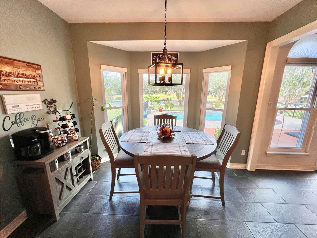 Dining room, Interior, Pendant Lights