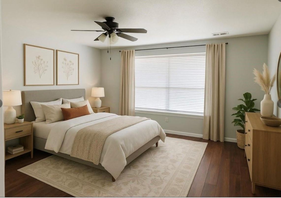 Bedroom, Interior, Wood Texture Flooring