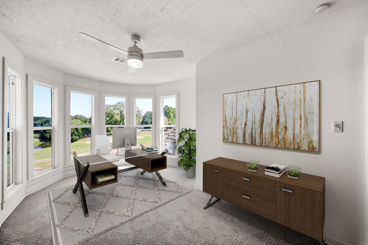 Home Office, Interior, Living room