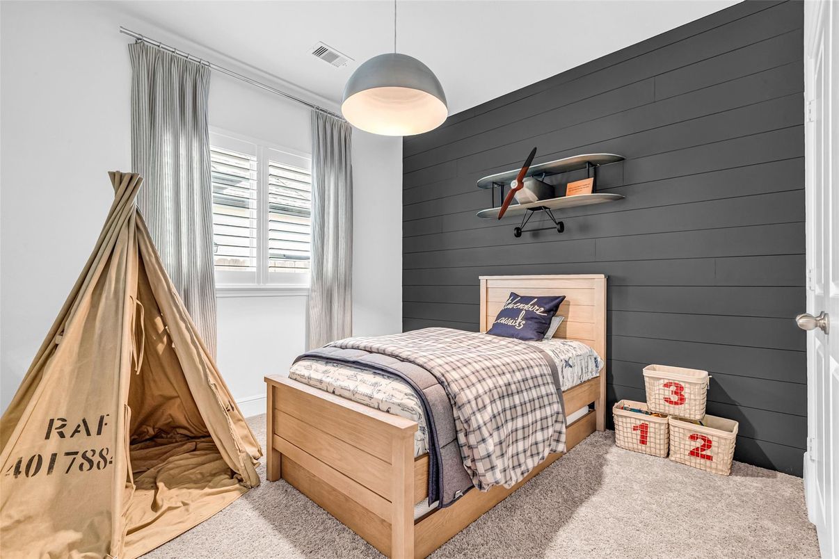 Bedroom, Interior, Pendant Lights