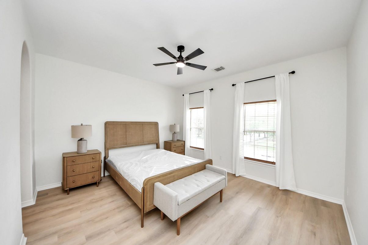 Bedroom, Interior, Wood Texture Flooring