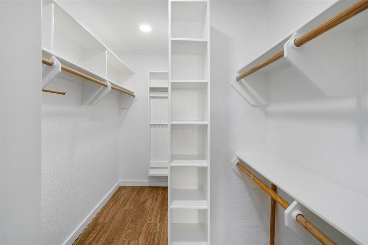 Interior, Recessed Lighting, Walk-in Closets, Wood Texture Flooring
