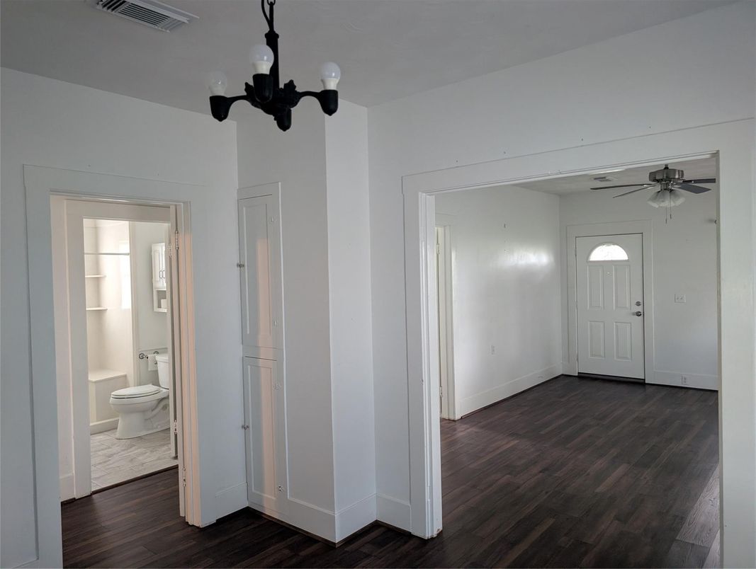Bathroom, Chandelier, Interior, Marble, Wood Texture Flooring