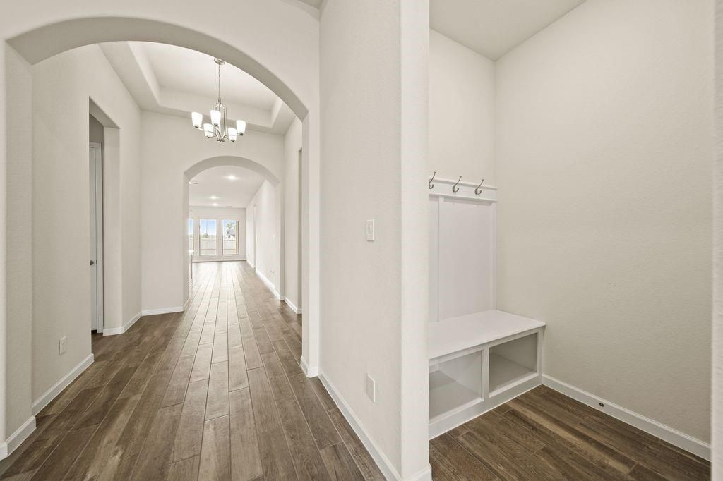 Chandelier, Interior, Wood Texture Flooring