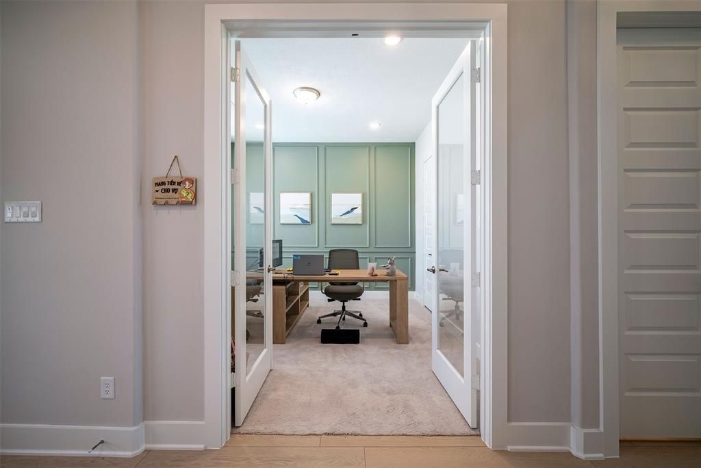 Home Office, Interior, Recessed Lighting