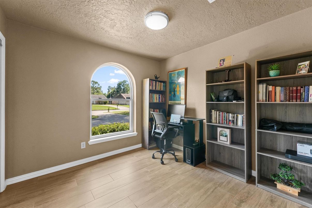 Home Office, Interior, Wood Texture Flooring