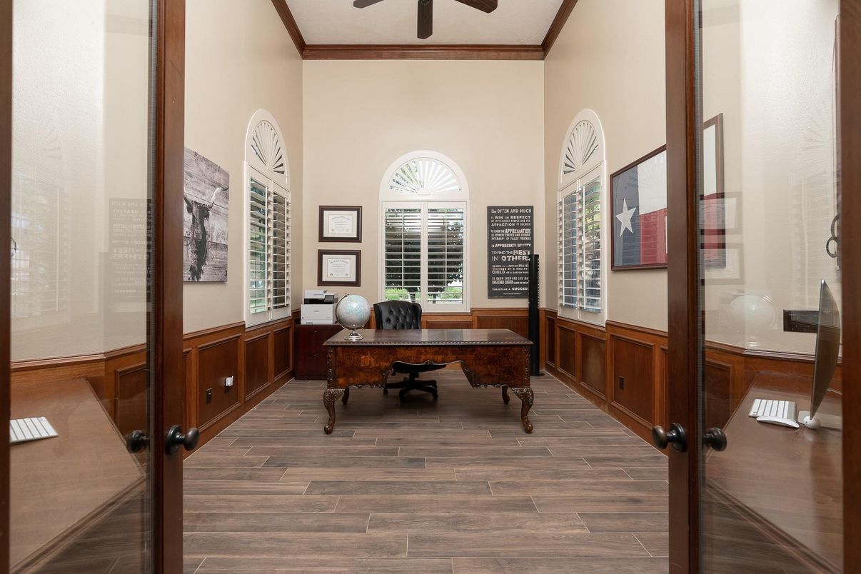 Home Office, Interior, Wood Texture Flooring