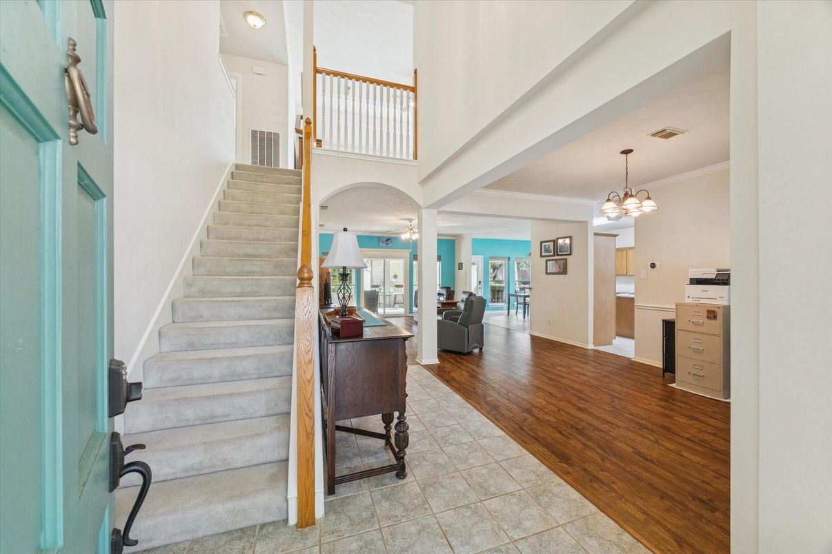 Chandelier, Interior, Pendant Lights, Wood Texture Flooring