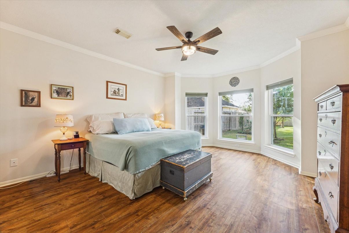 Bedroom, Interior, Wood Texture Flooring