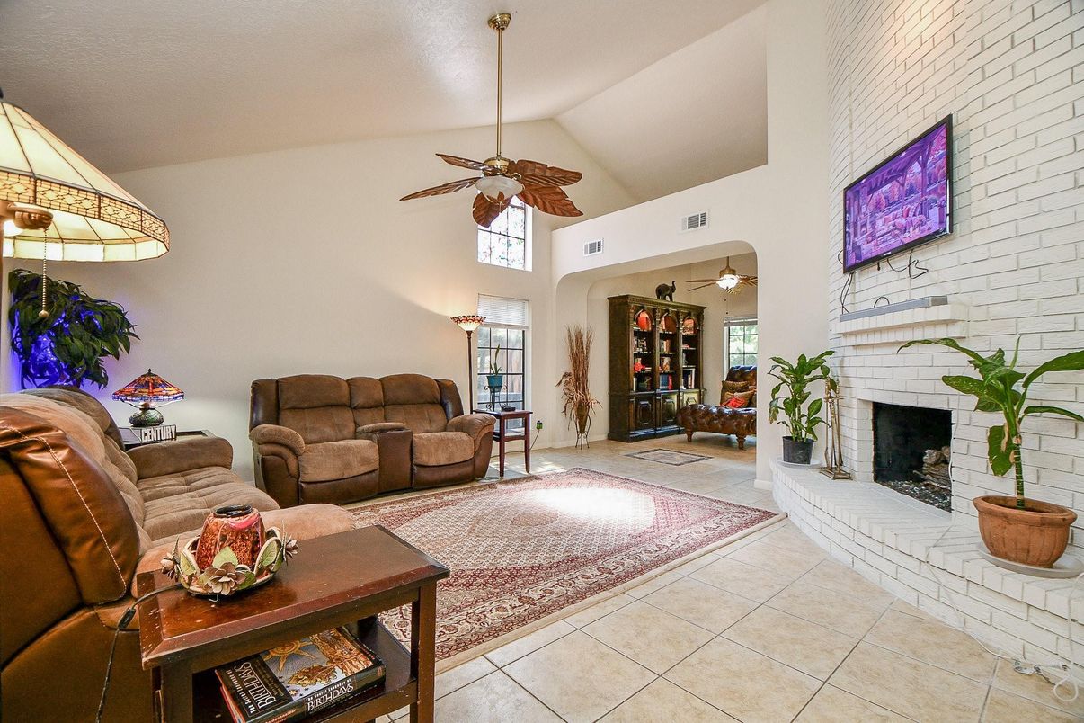 Fireplace, Interior, Living room, Stone Walls