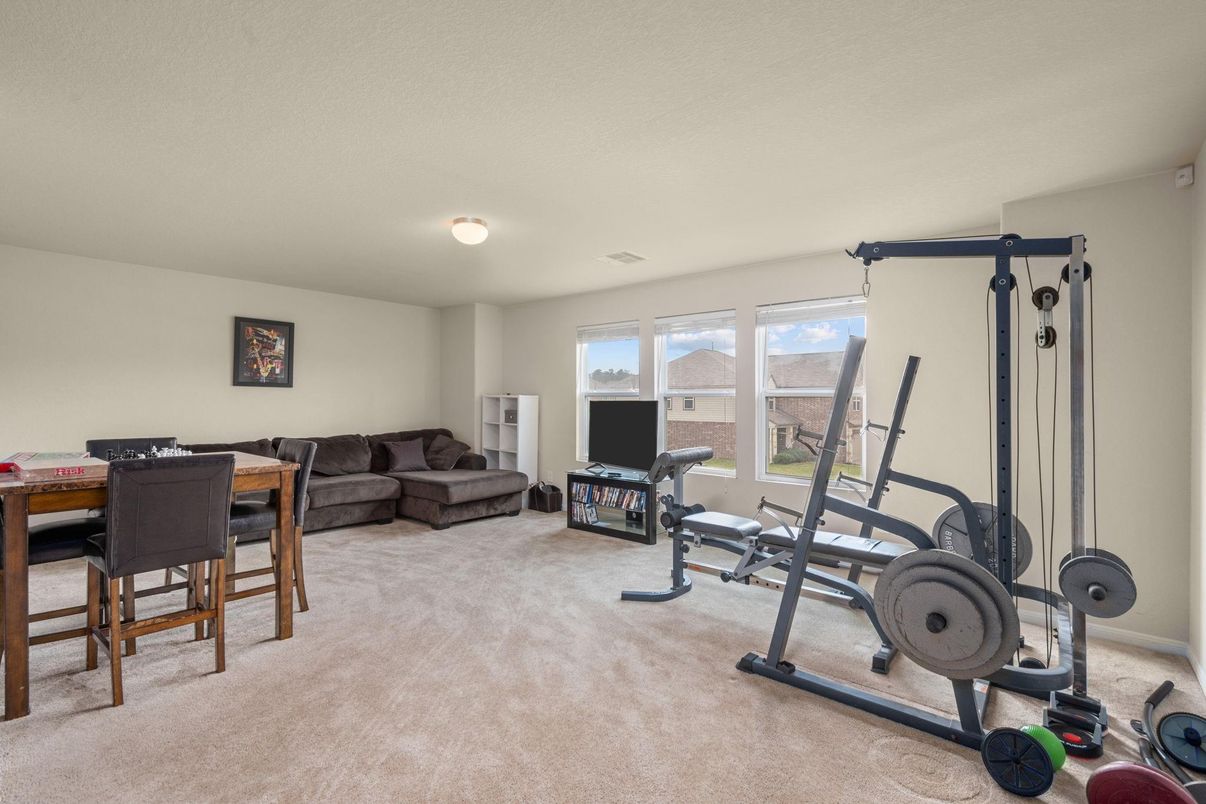 Dining room, Fitness Equipment, Interior, Living room