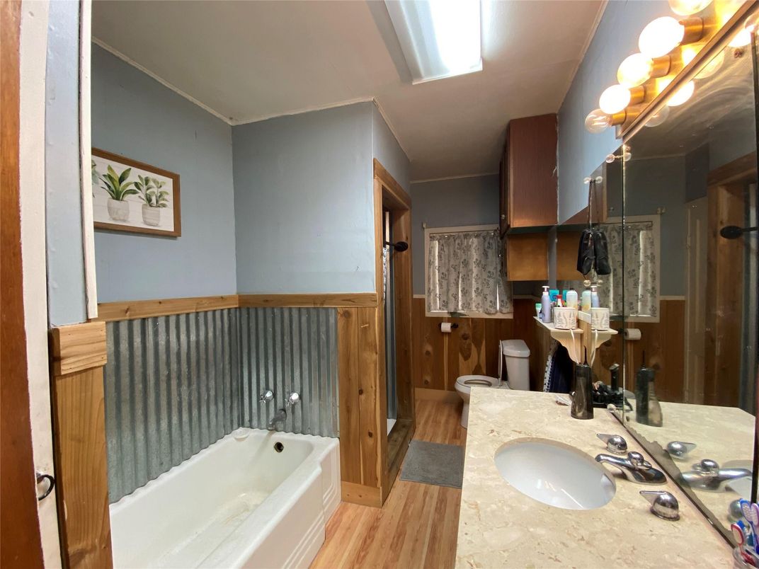 Bathroom, Dual Sink Vanities, Interior, Wood Texture Flooring